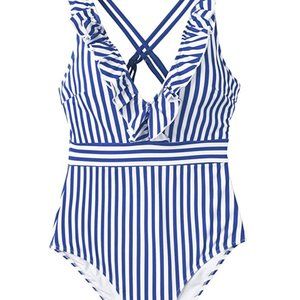 Ruffle Stripe Swim